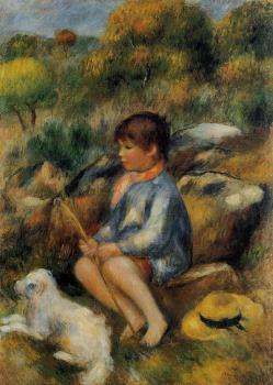 皮埃爾 奧古斯特 雷諾阿 Young Boy at the Stream 皮埃爾 奧古斯特 雷諾阿 Young Boy at the Stream
